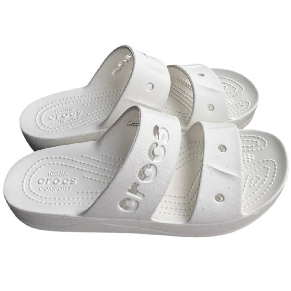 EUC Crocs Baya Platform Sandal Women's Size 7‎ White